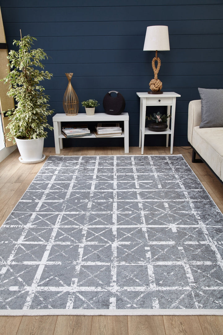 machine-washable-area-rug-Plaid-Modern-Collection-Gray-Anthracite-JR1803