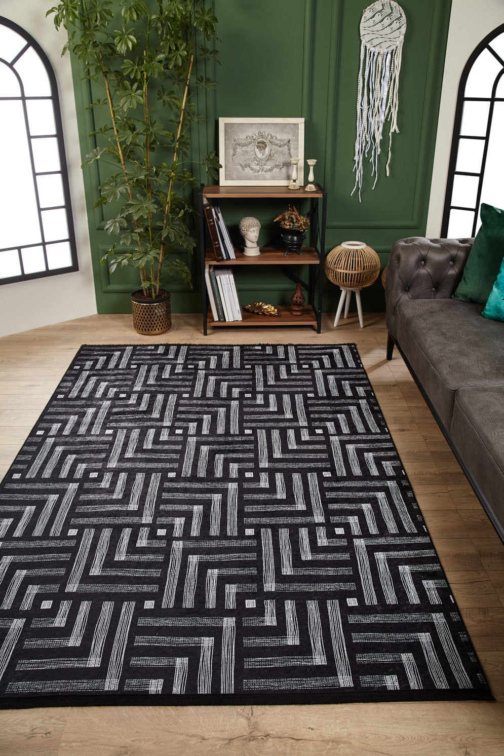 machine-washable-area-rug-Art-Deco-Modern-Collection-Black-JR1831