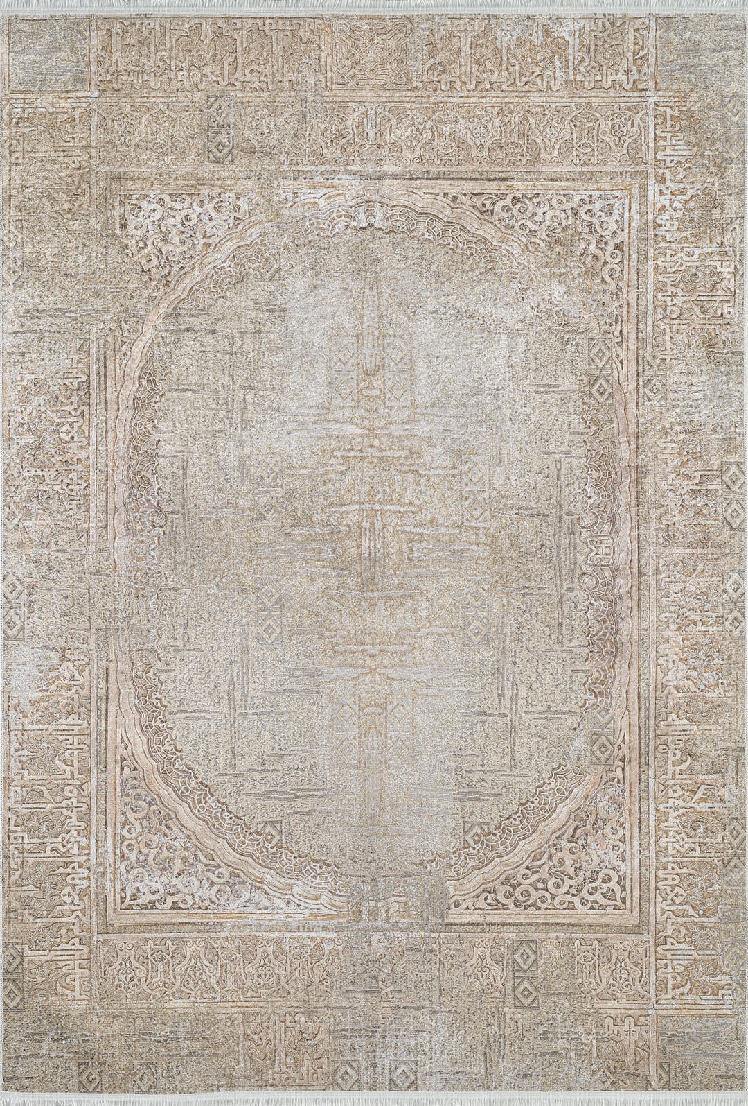 machine-washable-area-rug-Medallion-Collection-Yellow-Gold-JR1925