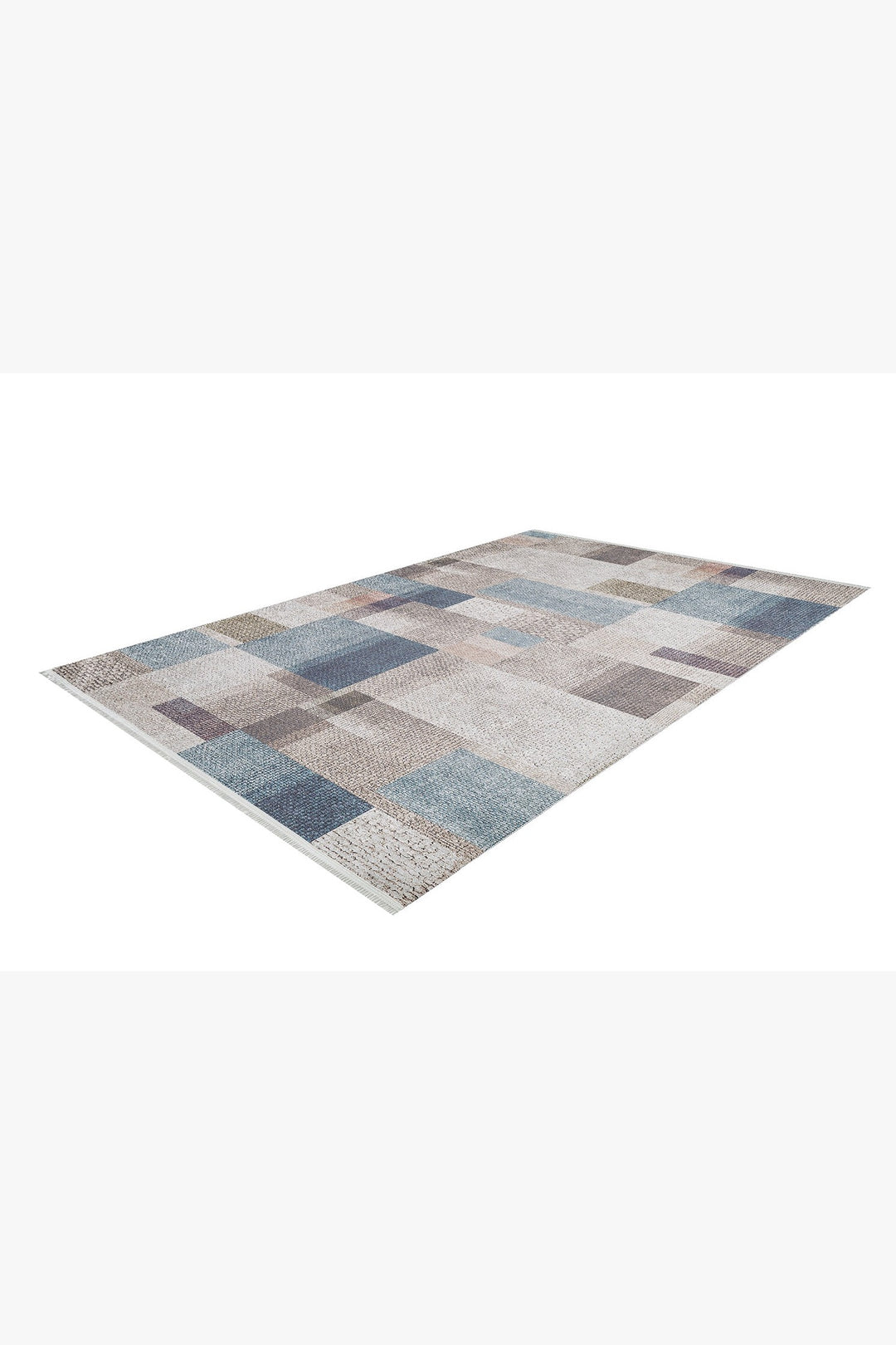 machine-washable-area-rug-Plaid-Modern-Collection-Cream-Beige-Blue-JR1955