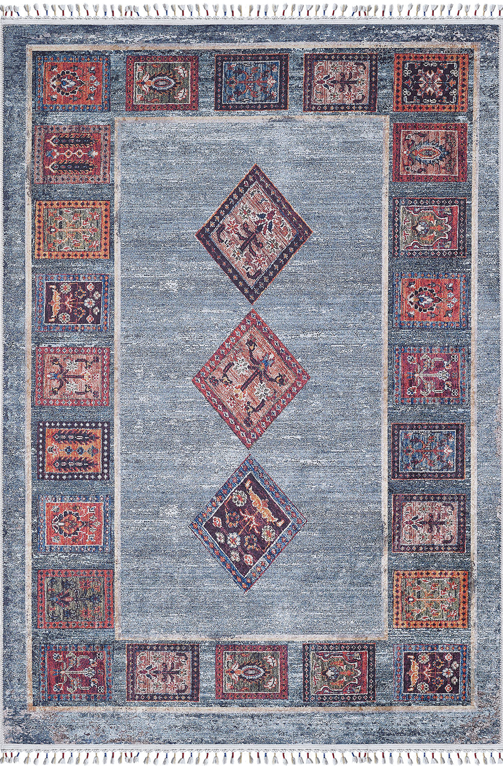 machine-washable-area-rug-Braided-Tassel-Collection-Blue-JR5012