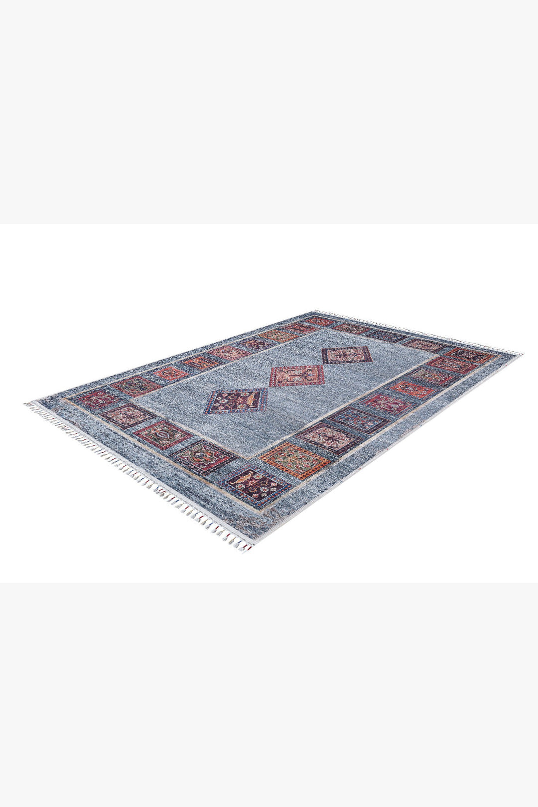 machine-washable-area-rug-Braided-Tassel-Collection-Blue-JR5012