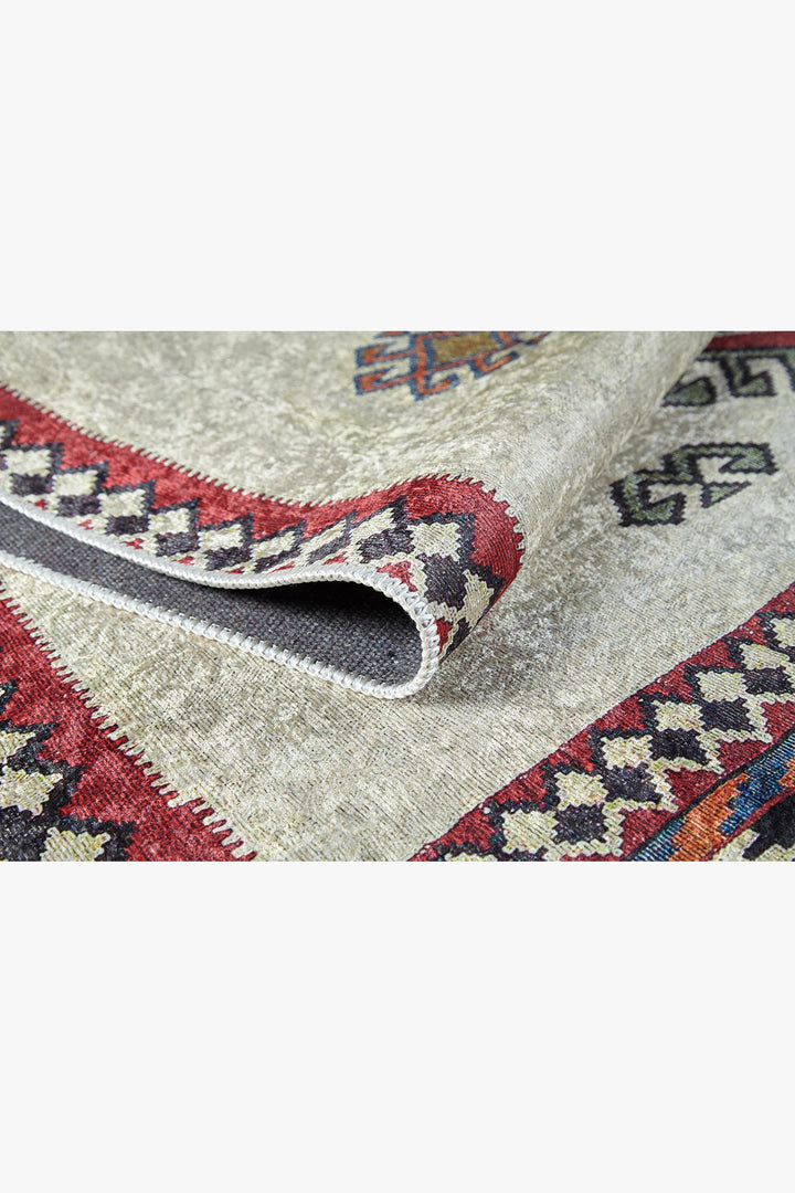 machine-washable-area-rug-Braided-Tassel-Collection-Gray-Anthracite-Red-JR5019