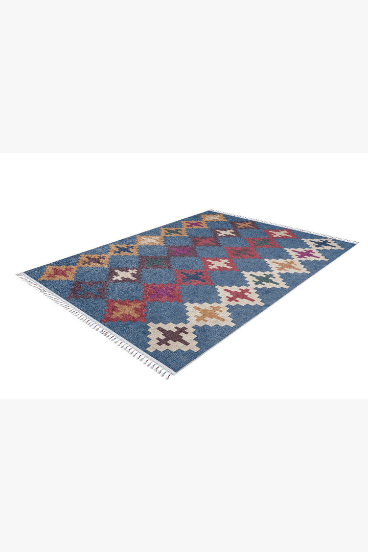 machine-washable-area-rug-Braided-Tassel-Collection-Blue-JR5032