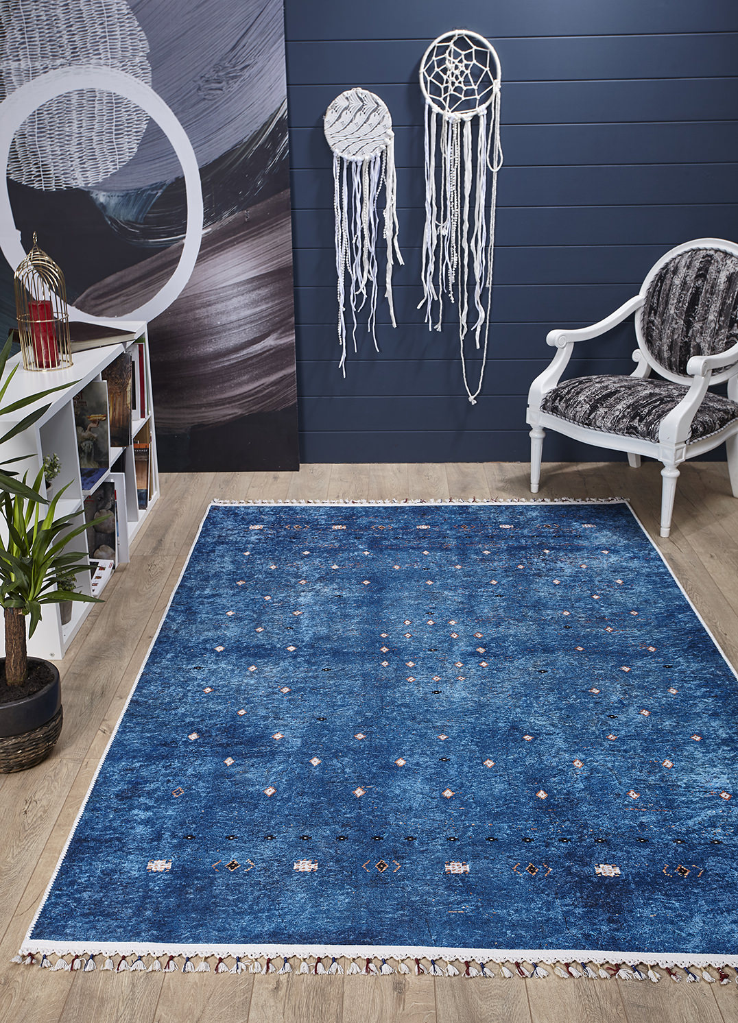 machine-washable-area-rug-Braided-Tassel-Collection-Blue-JR5050