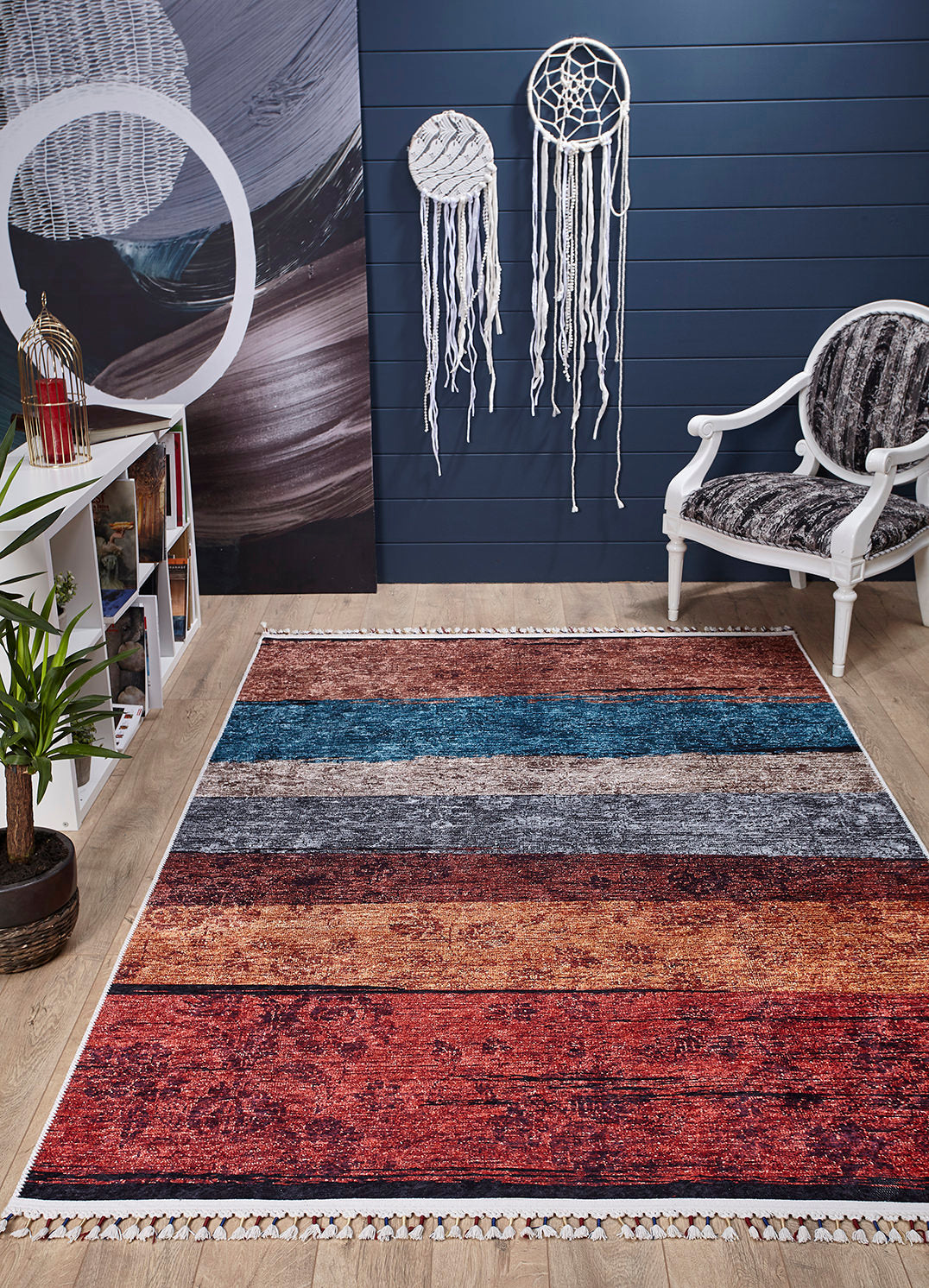 machine-washable-area-rug-Braided-Tassel-Collection-Multicolor-JR5056