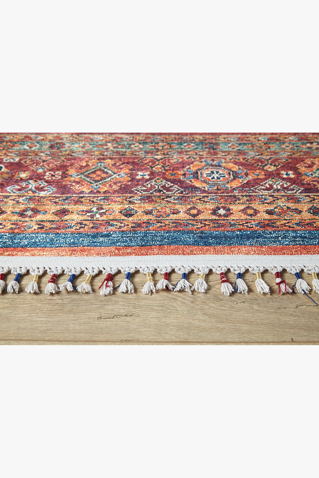 machine-washable-area-rug-Braided-Tassel-Collection-Red-JR5077