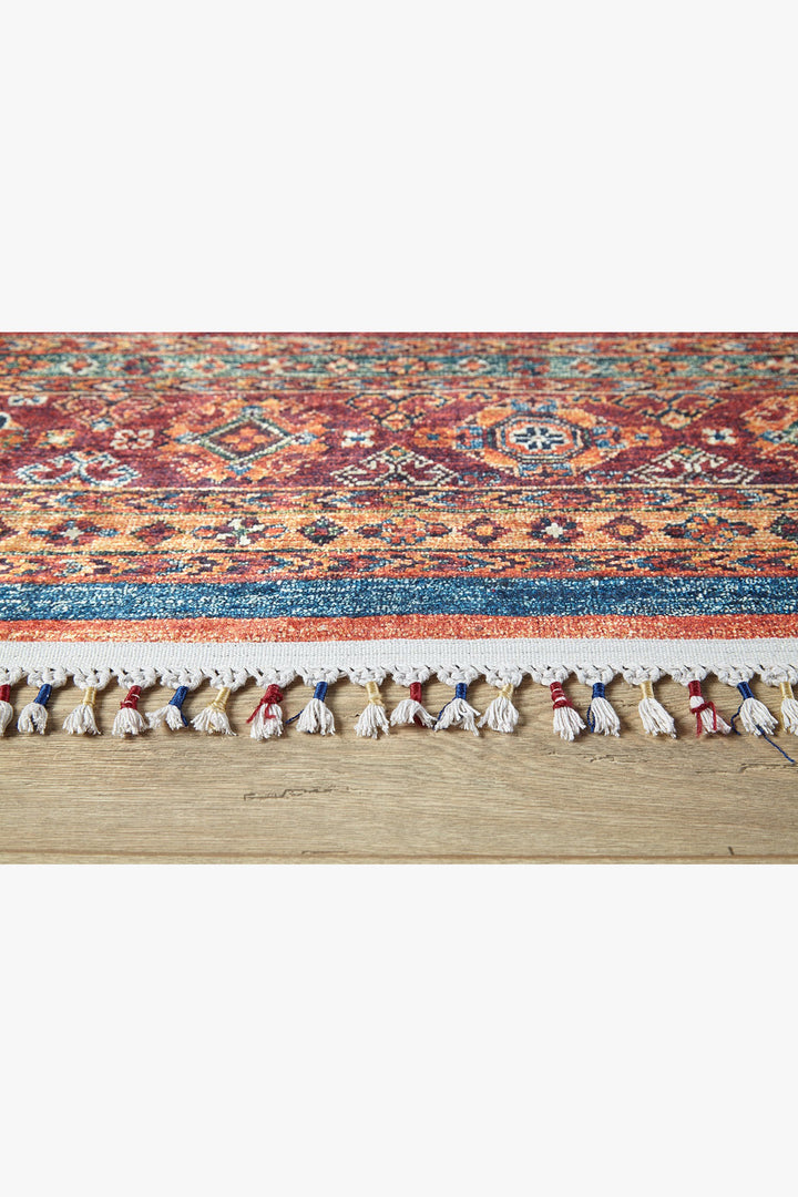 machine-washable-area-rug-Braided-Tassel-Collection-Red-JR5077