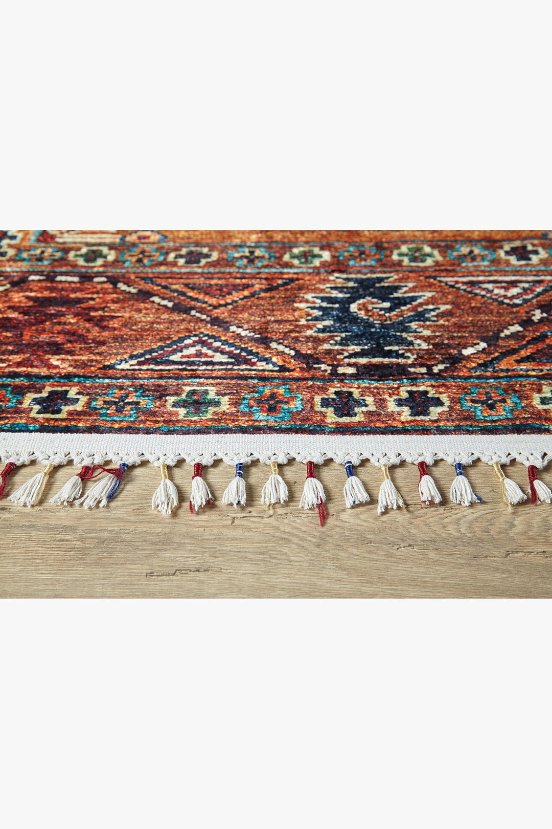 machine-washable-area-rug-Braided-Tassel-Collection-Bronze-Brown-JR5086