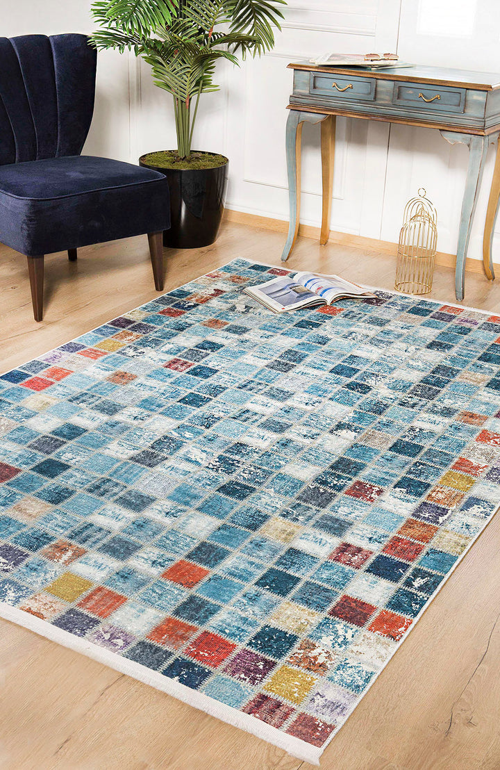 machine-washable-area-rug-Plaid-Modern-Collection-Blue-JR1255