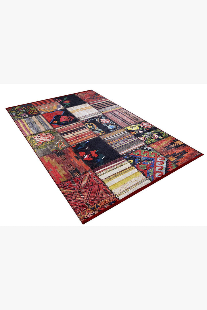 machine-washable-area-rug-Floral-Collection-Multicolor-JR315