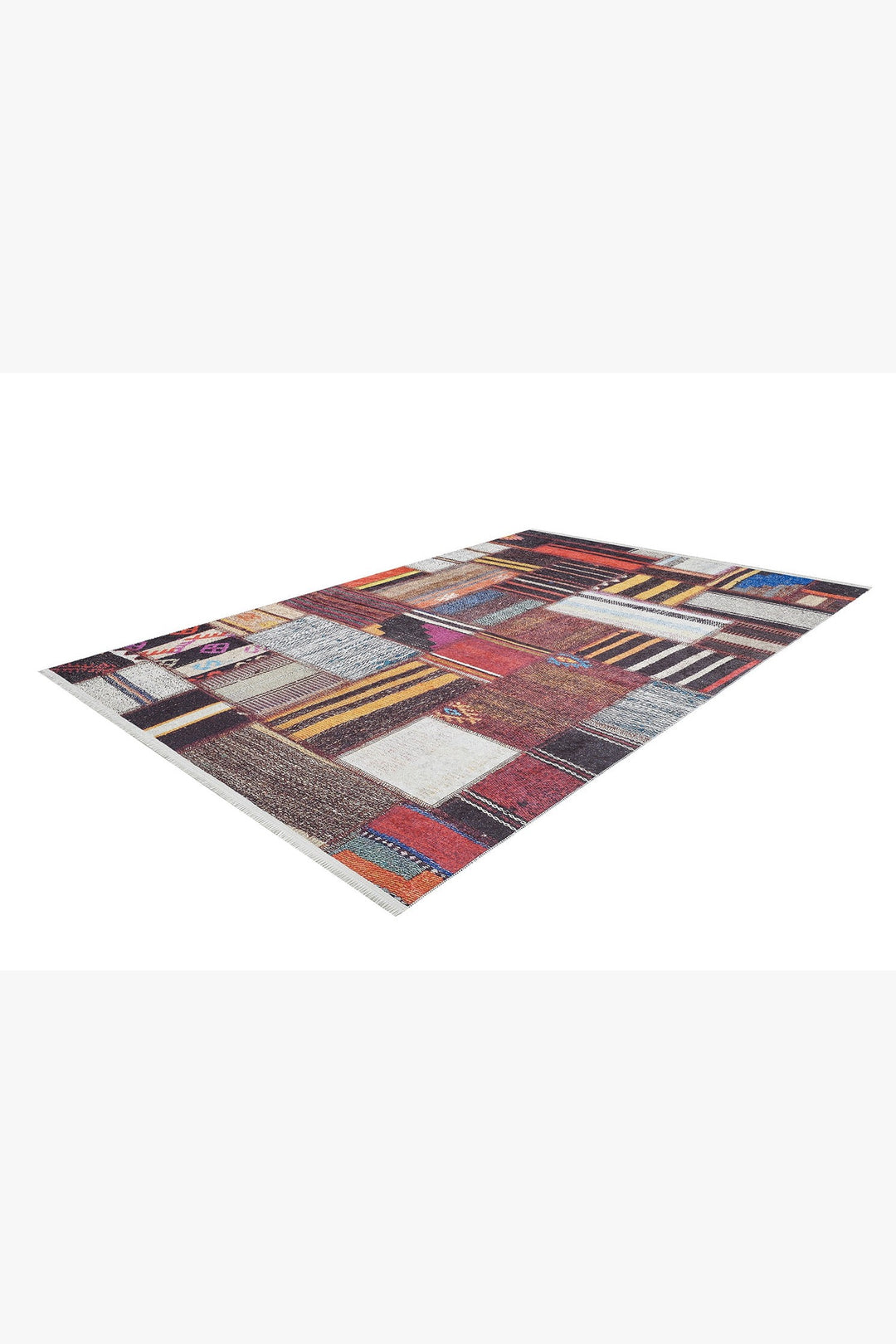 machine-washable-area-rug-Tribal-Ethnic-Patchwork-Collection-Multicolor-JR1623