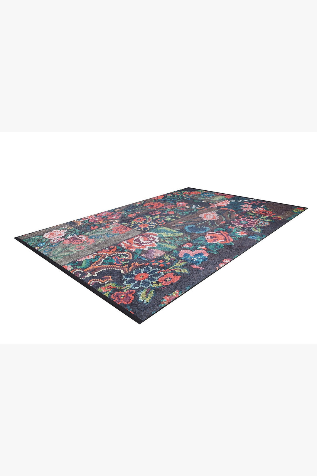 machine-washable-area-rug-Floral-Patchwork-Collection-Multicolor-JR1958