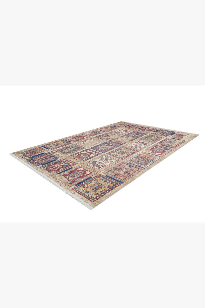 machine-washable-area-rug-Tribal-Ethnic-Collection-Cream-Beige-JR1598