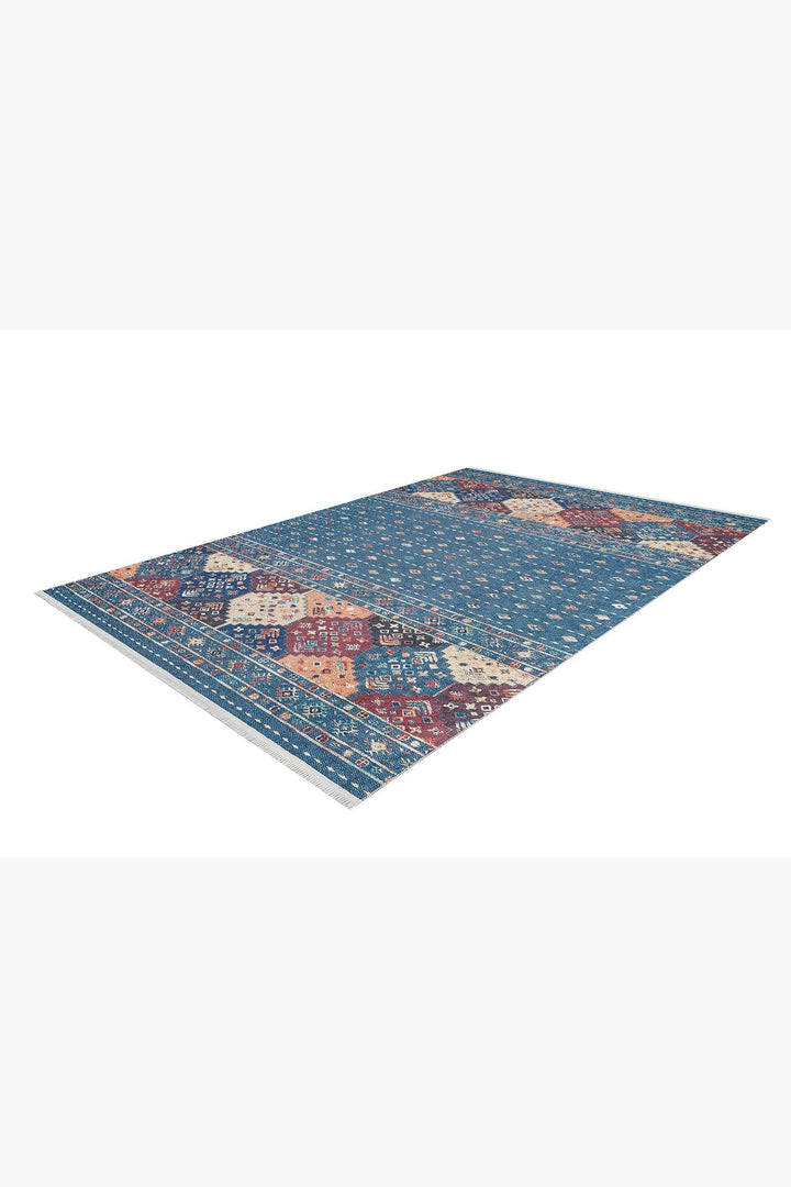 machine-washable-area-rug-Tribal-Ethnic-Collection-Blue-JR1641