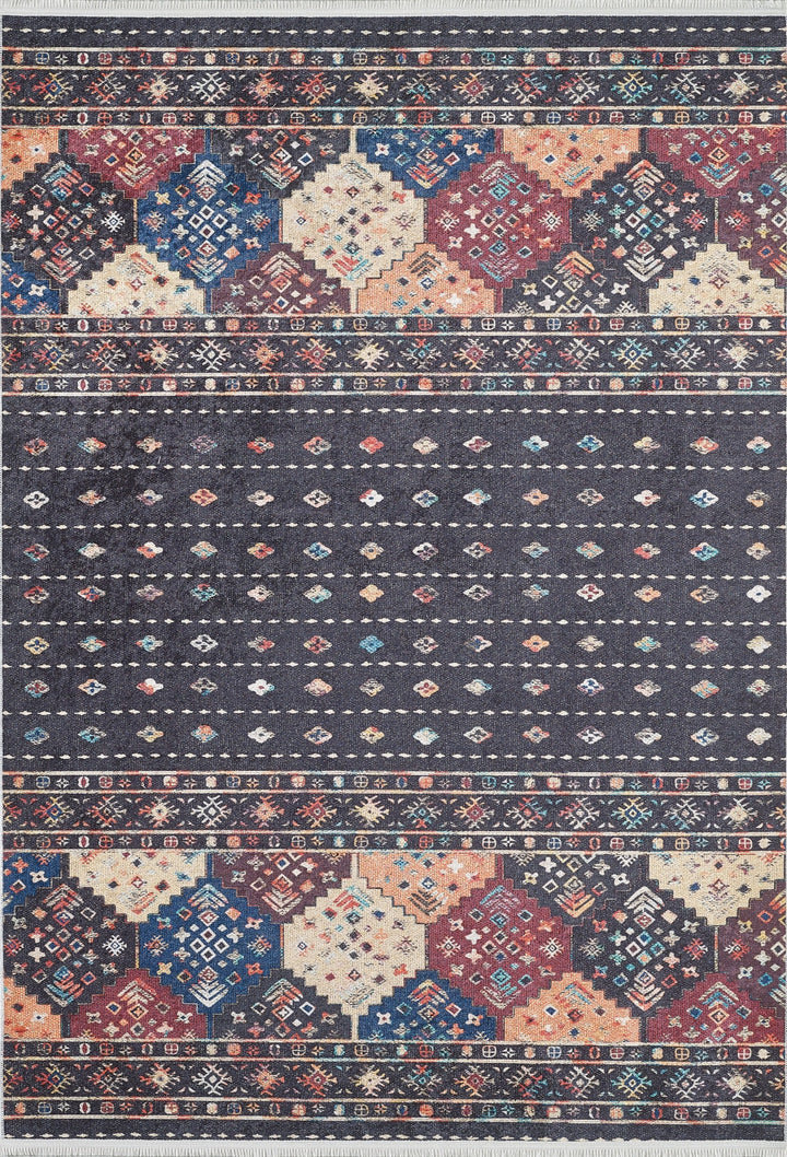 machine-washable-area-rug-Tribal-Ethnic-Collection-Black-JR1643