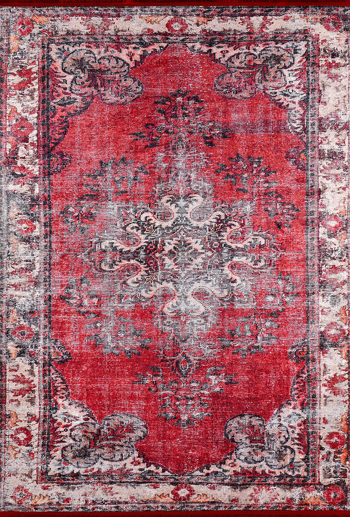 machine-washable-area-rug-Vintage-Collection-Red-JR1374