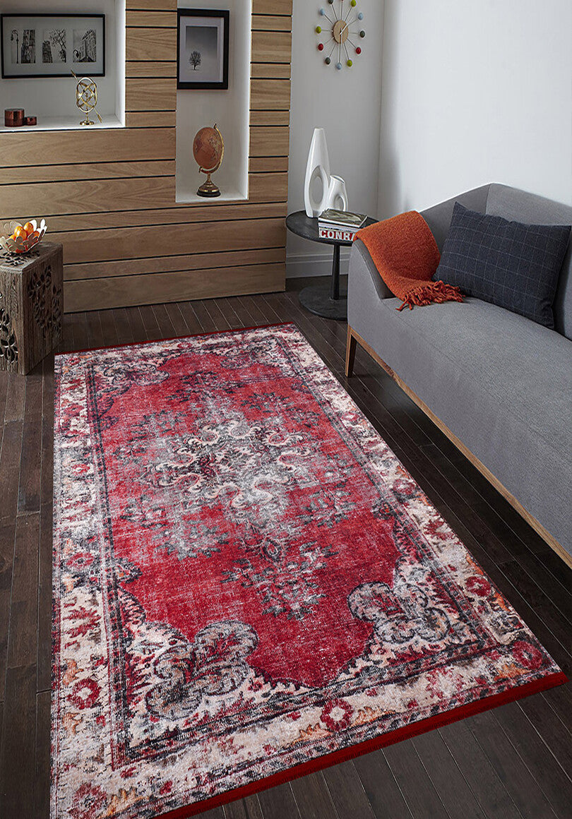 machine-washable-area-rug-Vintage-Collection-Red-JR1374