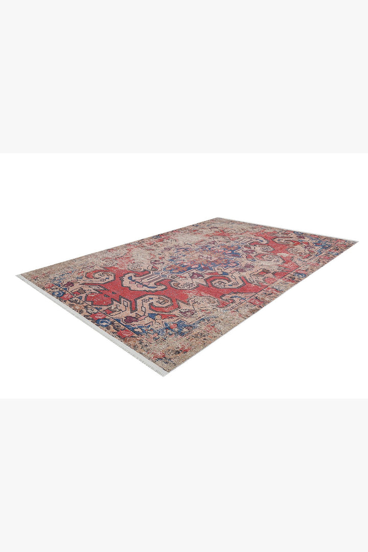 machine-washable-area-rug-Medallion-Vintage-Collection-Red-JR1684