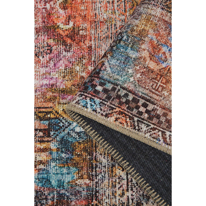 Sucyenbrie Multicolor Modern Cotton Washable Decorative Carpet